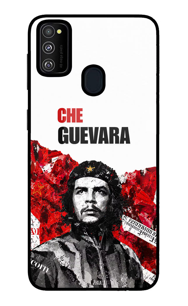 Che Guevara Revolution Samsung M21 2020 Glass Case Back Cover by Casekaro