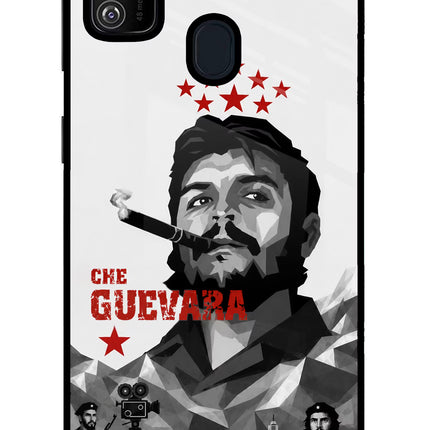 Che Guevara Iconic Samsung M21 2020 Glass Case Back Cover by Casekaro