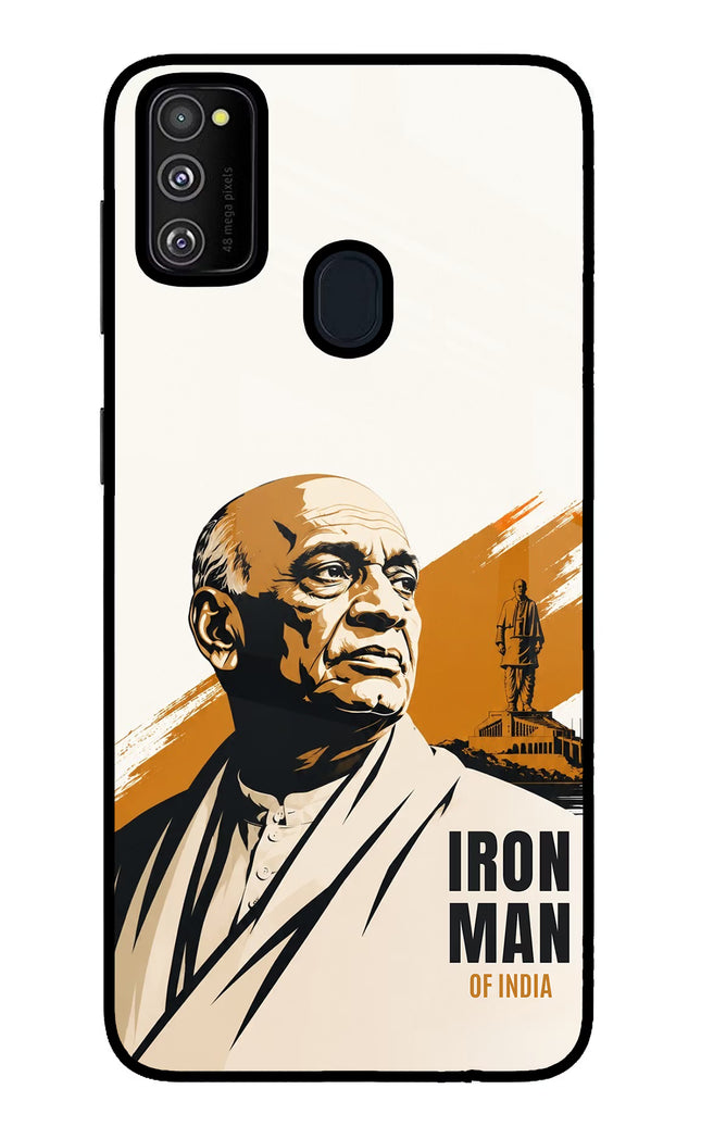 Sardar Patel Iron Will Samsung M21 2020 Glass Case Back Cover by Casekaro