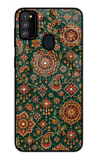 Green Pataka Samsung M21 2020 Glass Case
