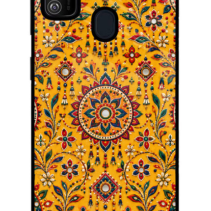 Sunlit Aura Samsung M21 2020 Glass Case