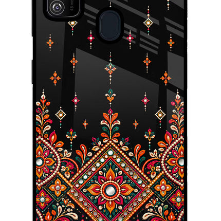 Noir Mehfil Samsung M21 2020 Glass Case