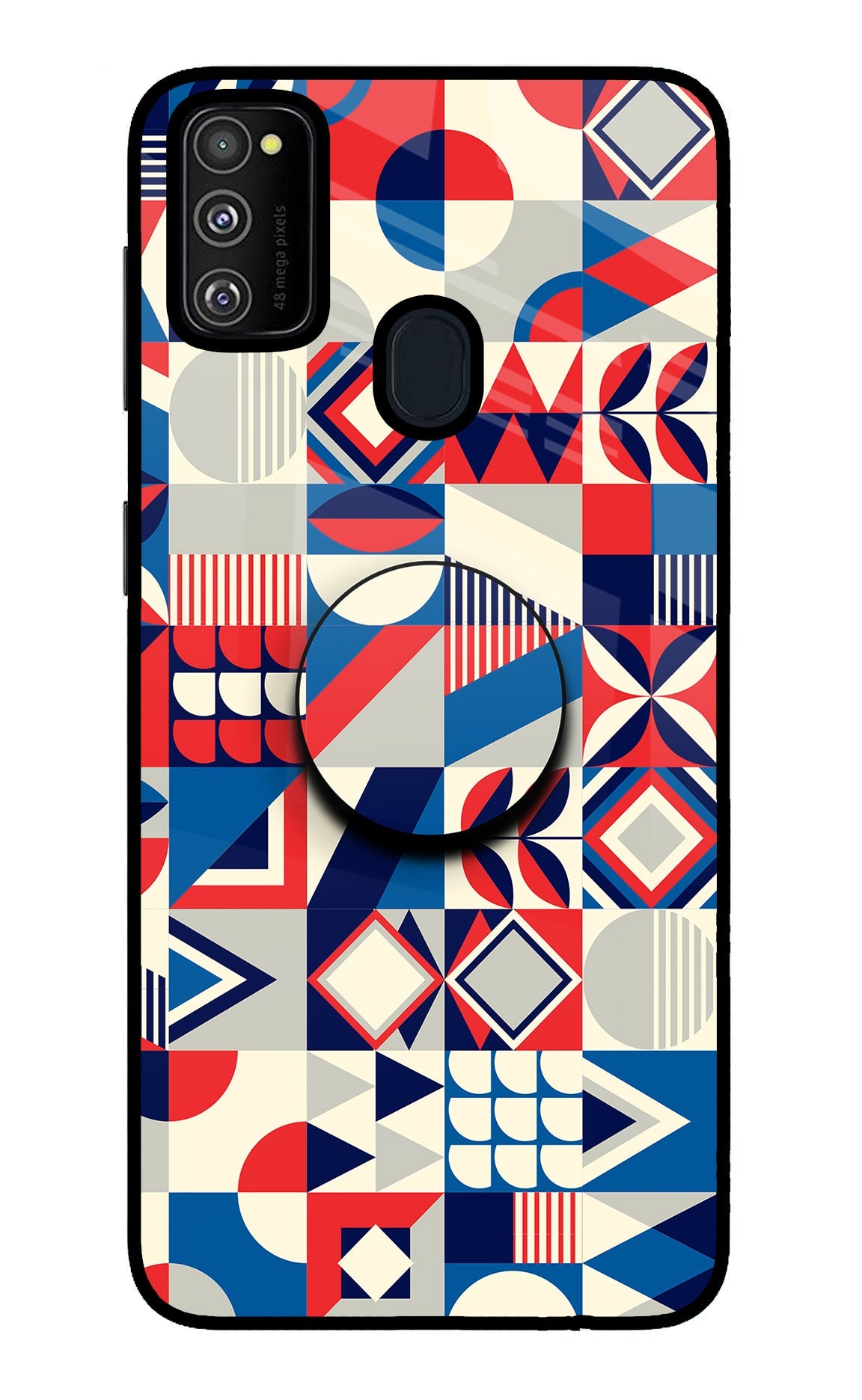 Colorful Pattern Samsung M21 2020 Glass Case