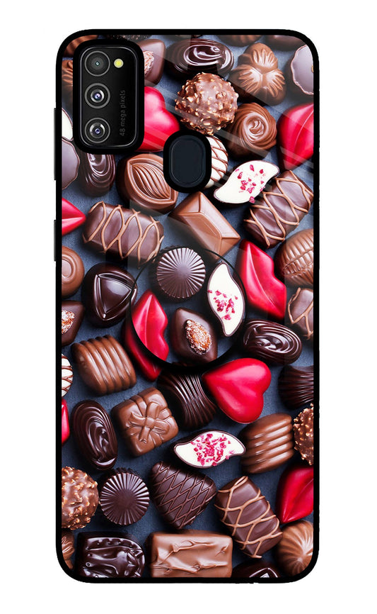 Chocolates Samsung M21 2020 Glass Case