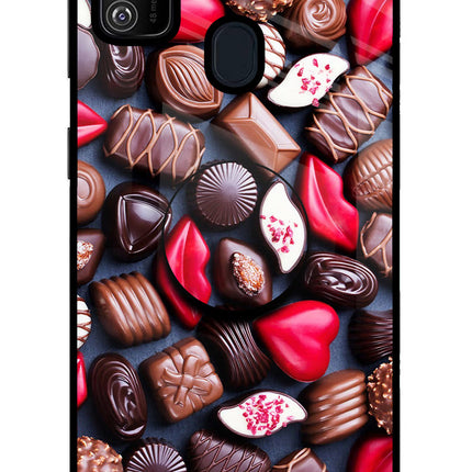 Chocolates Samsung M21 2020 Pop Case by Casekaro