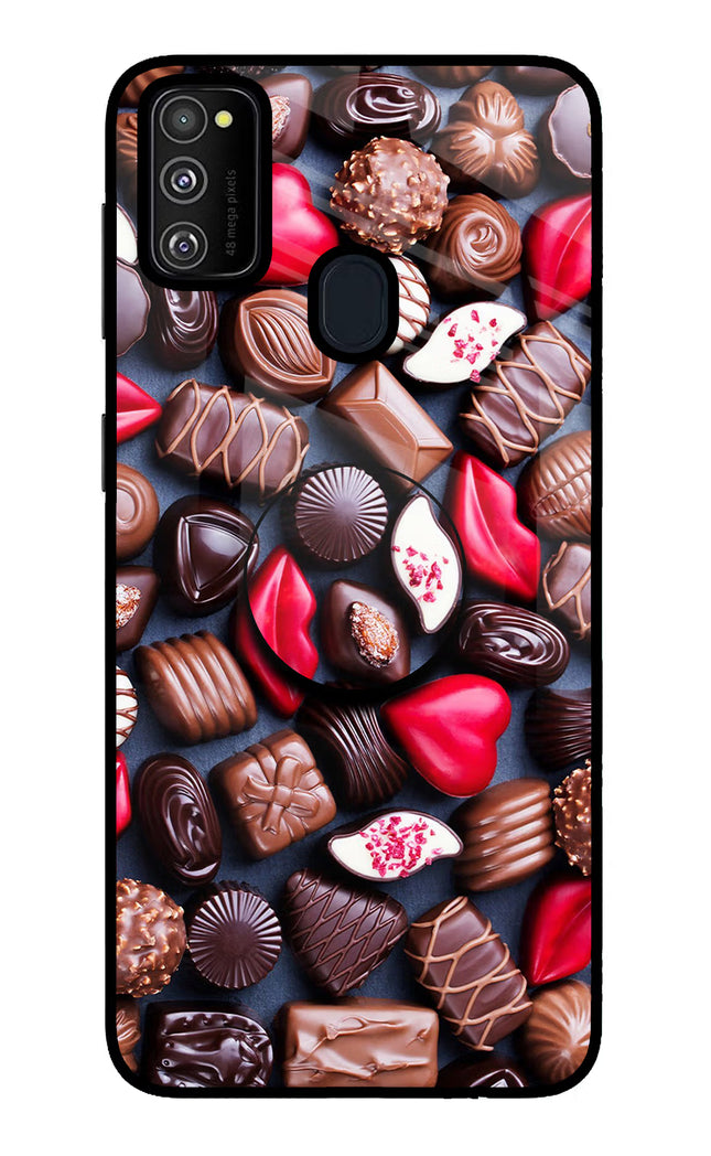 Chocolates Samsung M21 2020 Pop Case by Casekaro