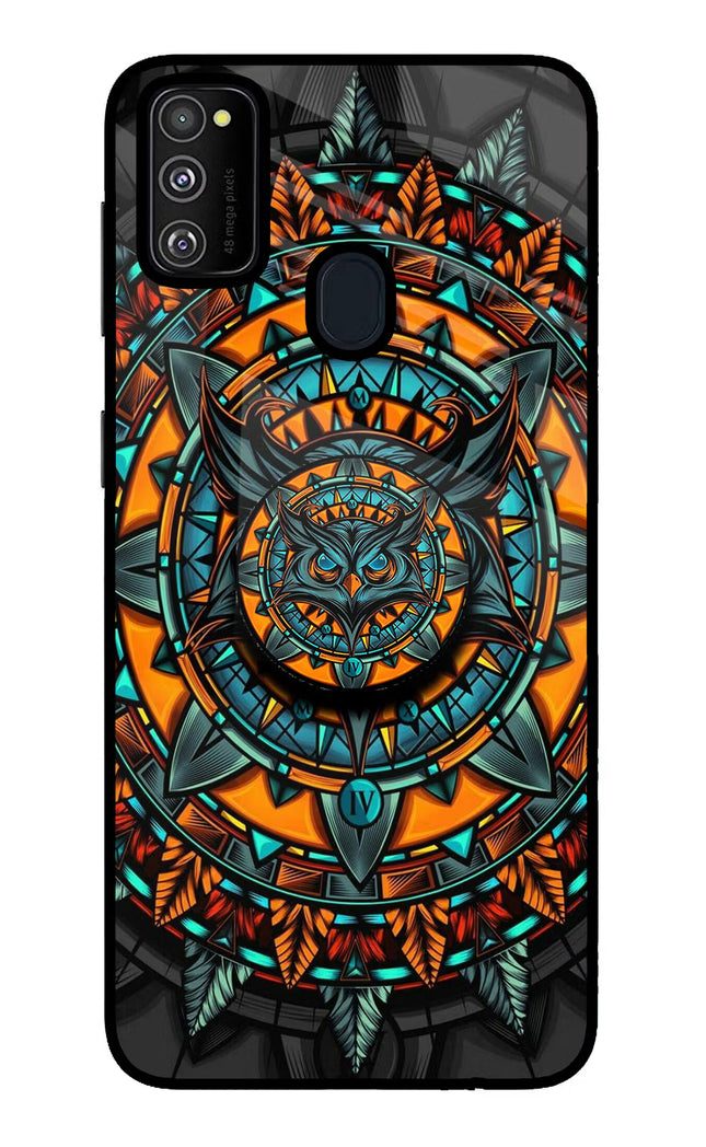 Angry Owl Samsung M21 2020 Pop Case by Casekaro