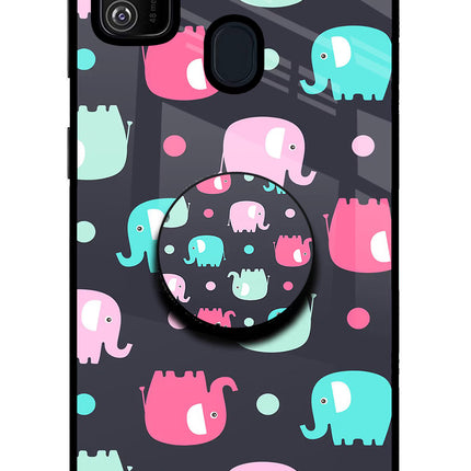 Baby Elephants Samsung M21 2020 Pop Case by Casekaro