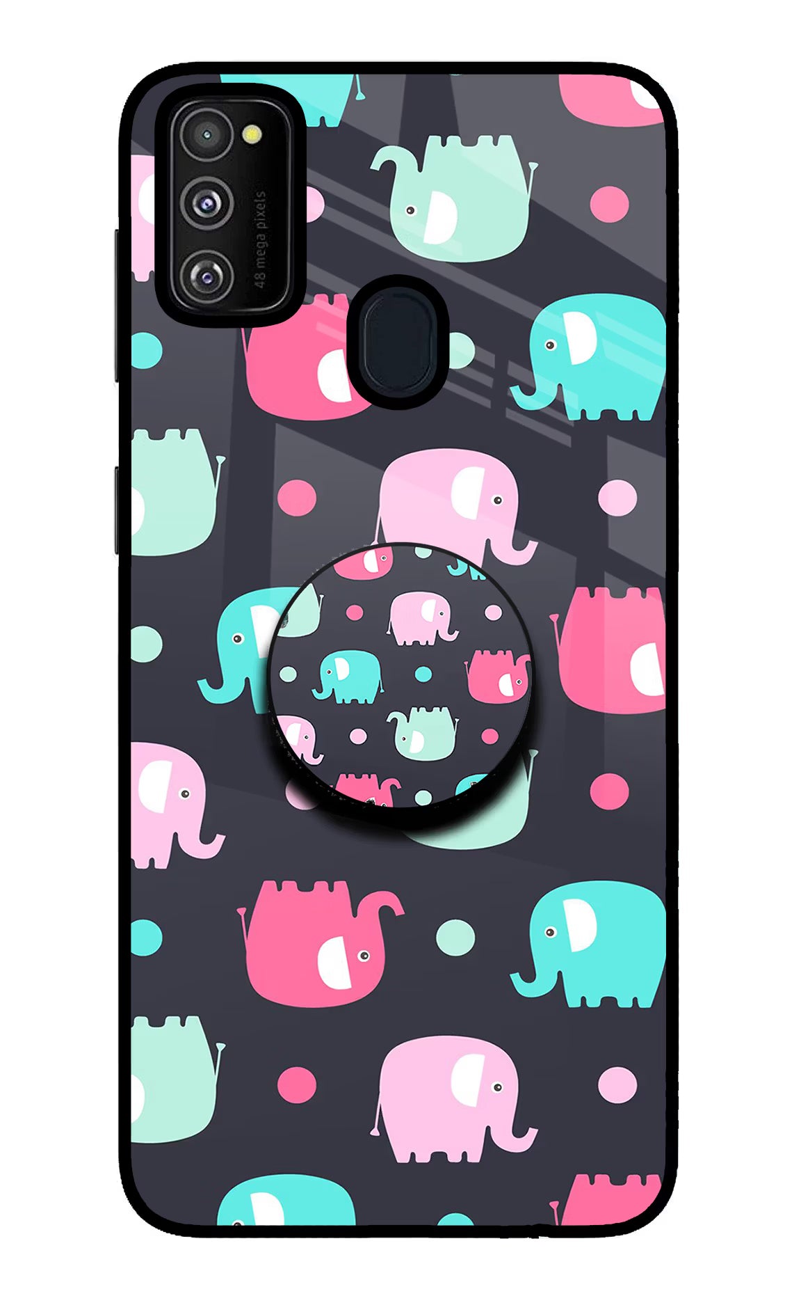 Baby Elephants Samsung M21 2020 Pop Case by Casekaro