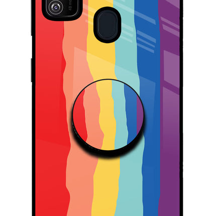Rainbow Samsung M21 2020 Pop Case by Casekaro