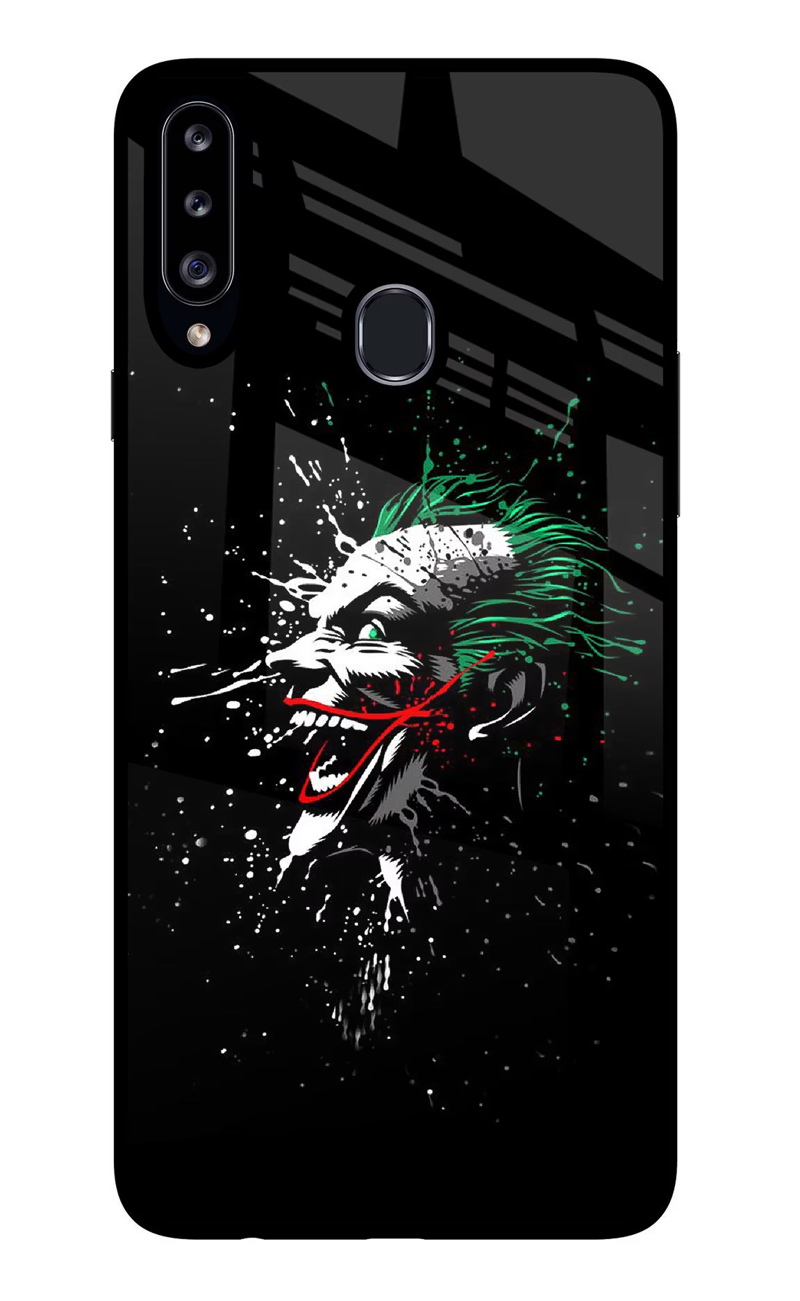 Joker Samsung A20s Glass Case Back Cover by Casekaro