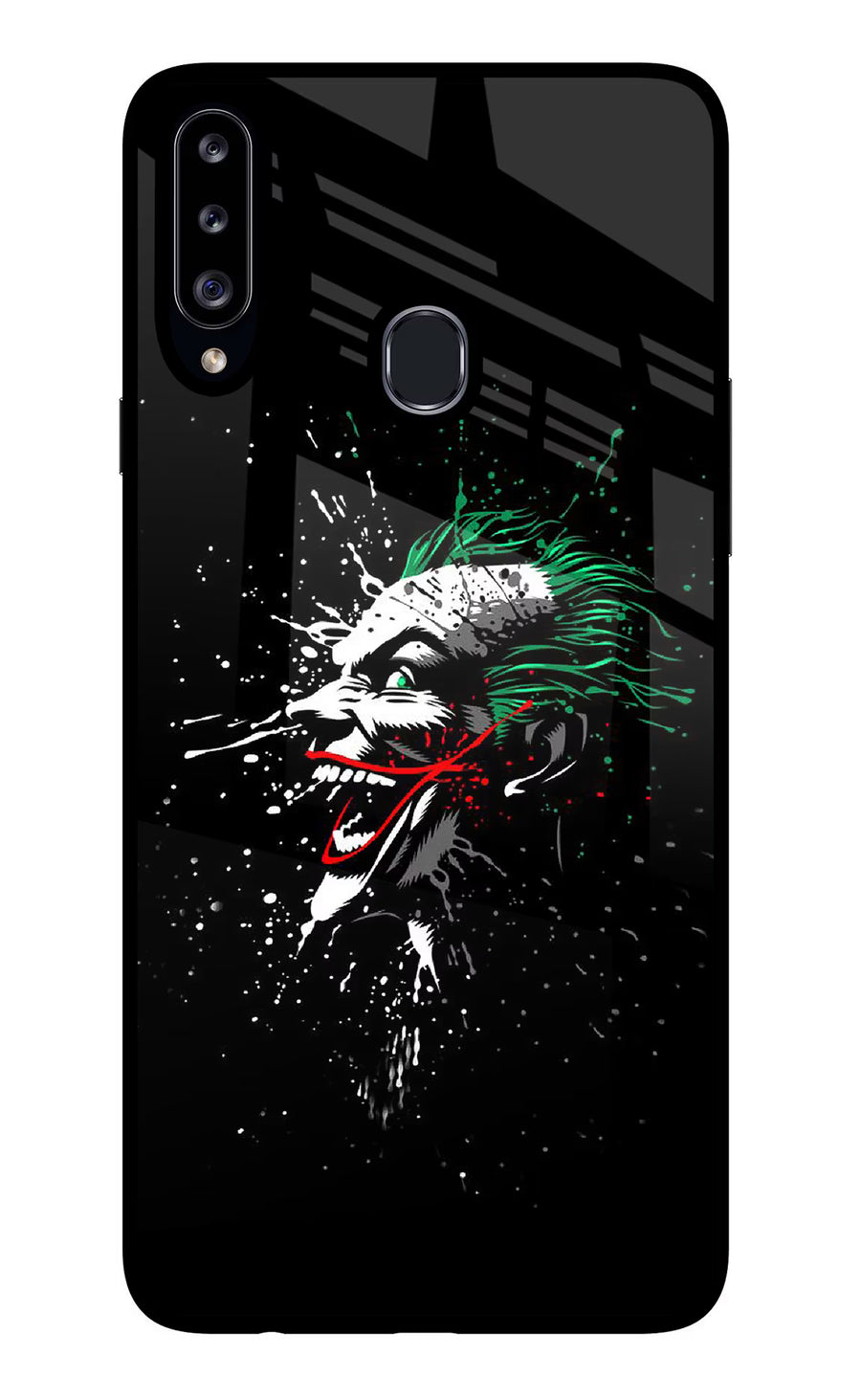 Joker Samsung A20s Back Cover, Glass case