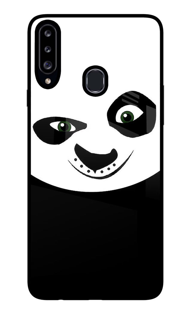 Panda Samsung A20s Glass Case Back Cover by Casekaro