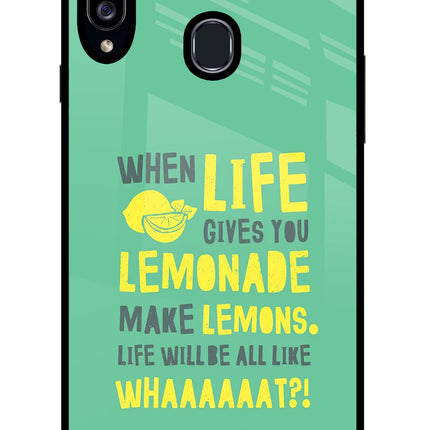 Quote Samsung A20s Glass Case Back Cover by Casekaro