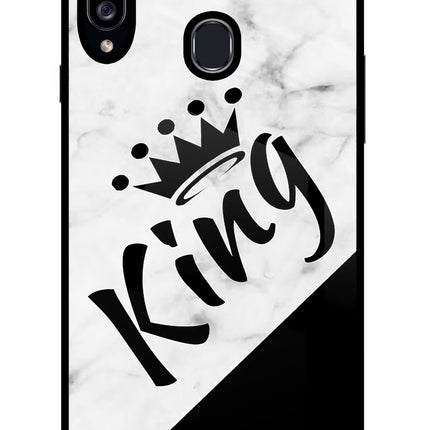 King Samsung A20s Glass Case Back Cover by Casekaro