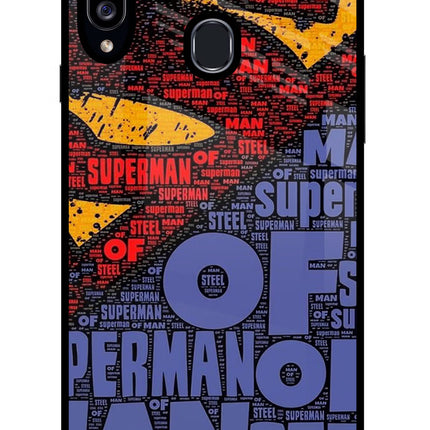 Superman Samsung A20s Glass Case Back Cover by Casekaro