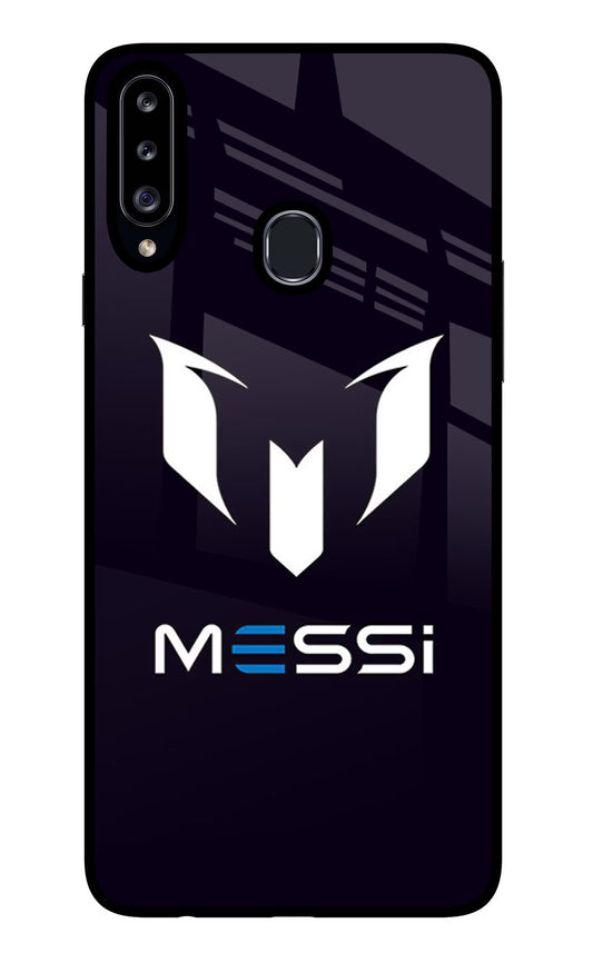 Messi Logo Samsung A20s Glass Case