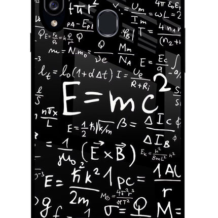 Physics Formula Samsung A20s Glass Case Back Cover by Casekaro