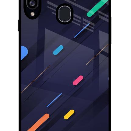 Abstract Design Samsung A20s Glass Case Back Cover by Casekaro