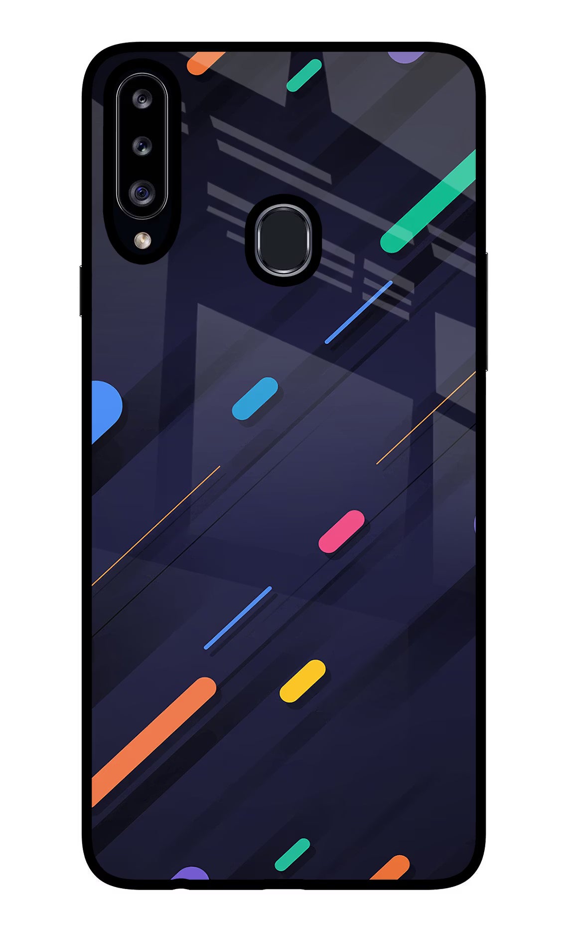Abstract Design Samsung A20s Glass Case