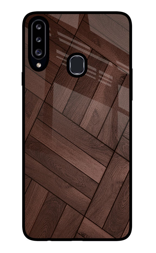 Wooden Texture Design Samsung A20s Glass Case