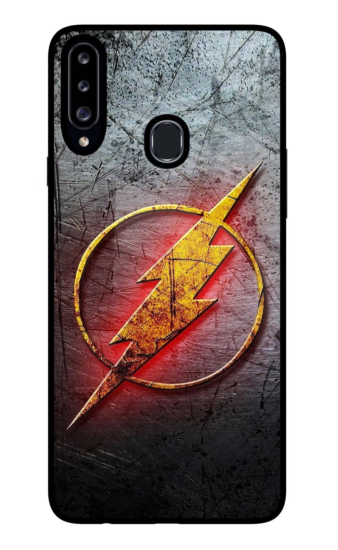 Flash Samsung A20s Glass Case Back Cover by Casekaro