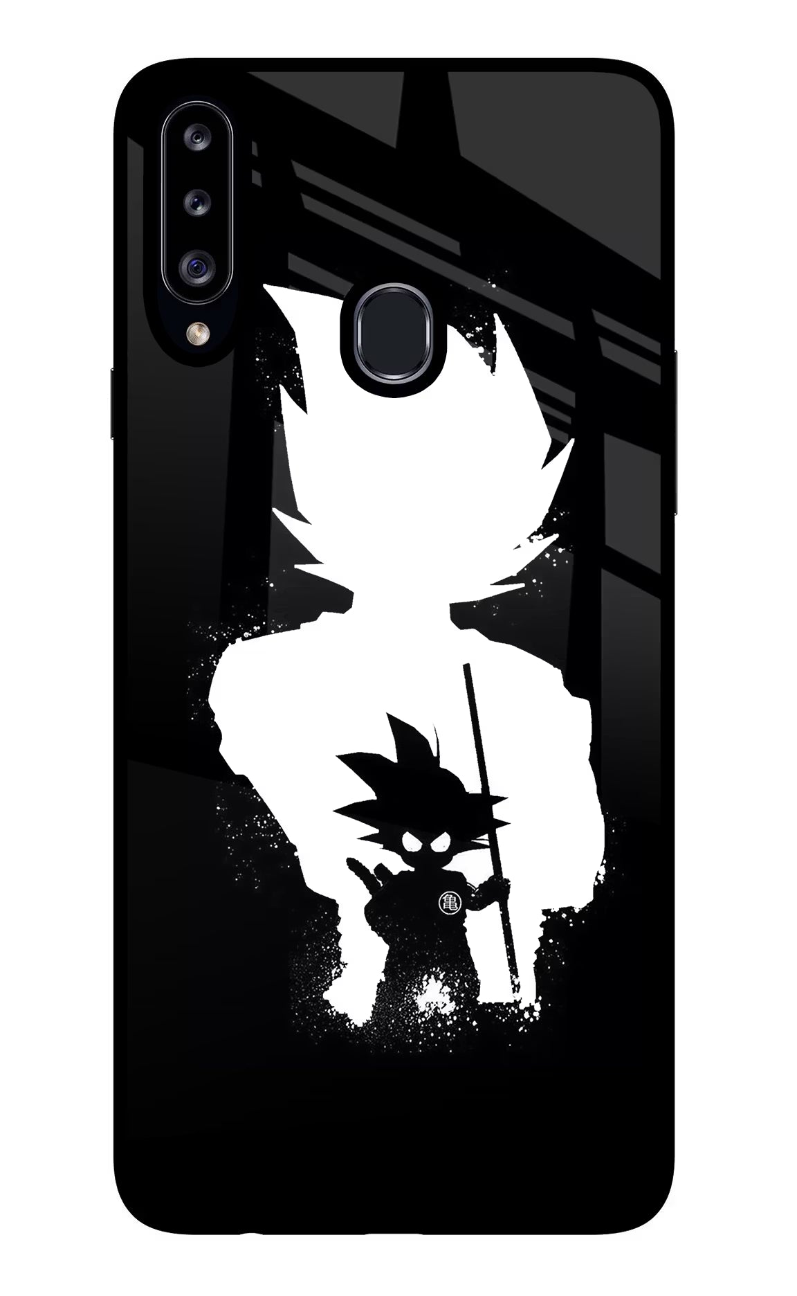 Goku Shadow Samsung A20s Glass Case