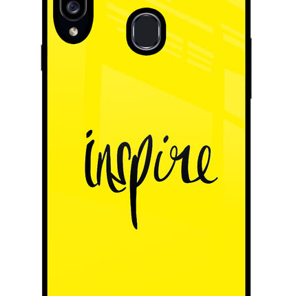 Inspire Samsung A20s Glass Case Back Cover by Casekaro