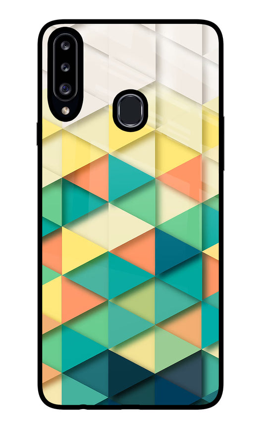 Abstract Samsung A20s Glass Case