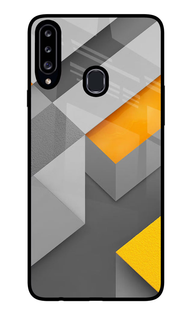 Abstract Samsung A20s Glass Case Back Cover by Casekaro