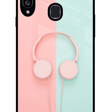 Music Lover Samsung A20s Glass Case Back Cover by Casekaro