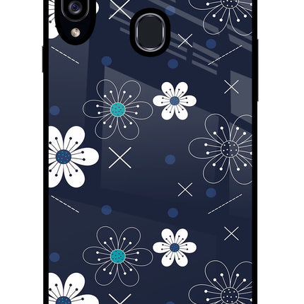 Flowers Samsung A20s Glass Case Back Cover by Casekaro