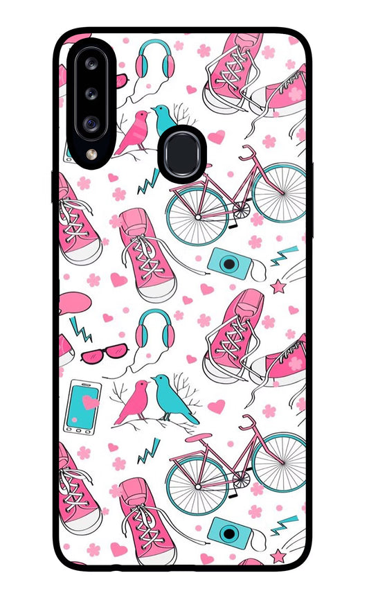 Artwork Samsung A20s Glass Case