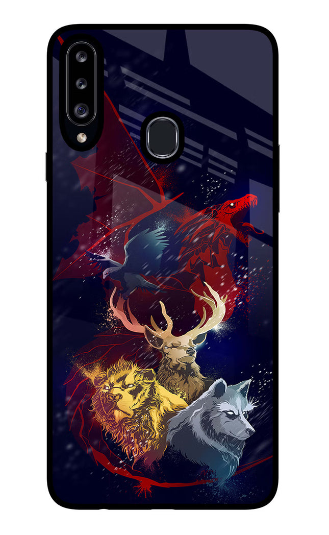 Game Of Thrones Samsung A20s Glass Case Back Cover by Casekaro