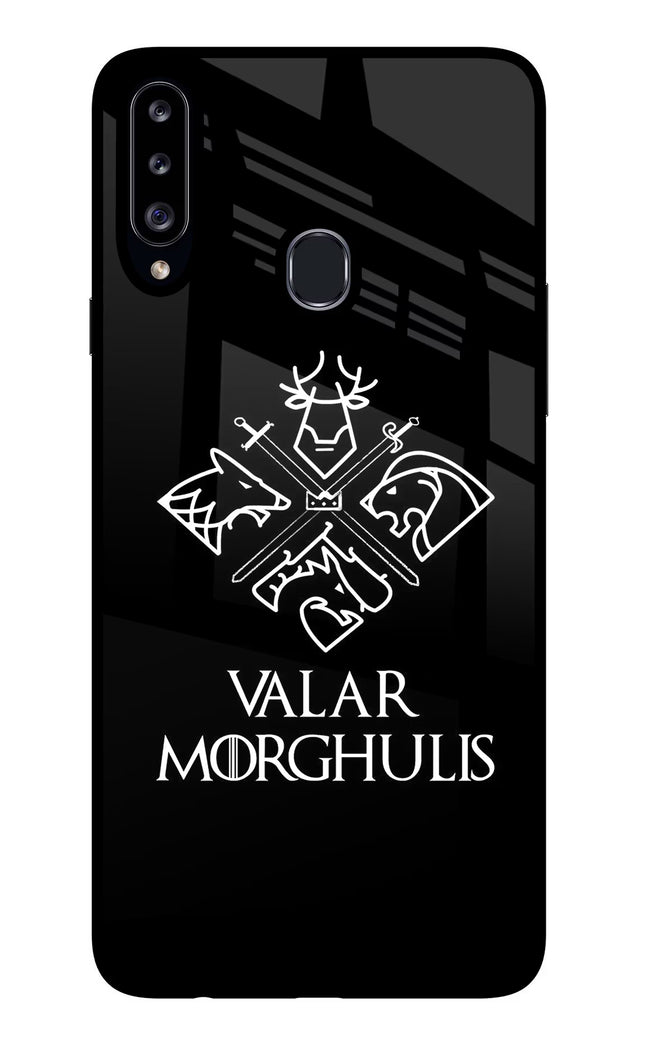 Valar Morghulis | Game Of Thrones Samsung A20s Glass Case Back Cover by Casekaro