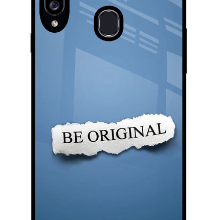 Be Original Samsung A20s Glass Case Back Cover by Casekaro