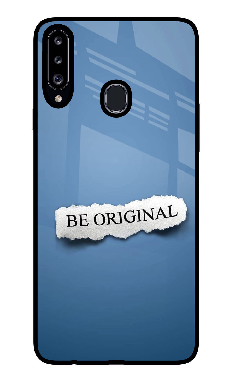 Be Original Samsung A20s Back Cover, Glass case