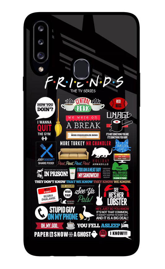 FRIENDS Samsung A20s Glass Case