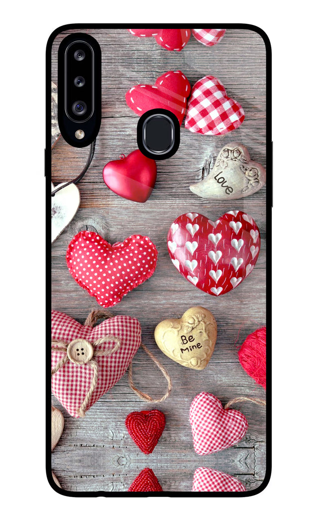 Love Wallpaper Samsung A20s Glass Case Back Cover by Casekaro