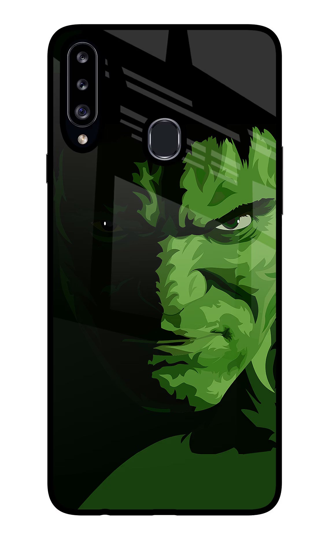 HULK Samsung A20s Glass Case Back Cover by Casekaro
