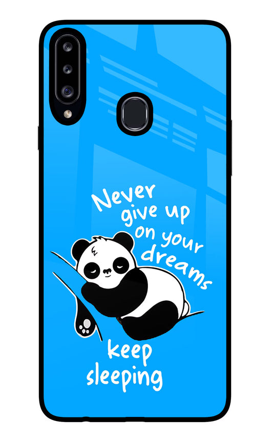 Keep Sleeping Samsung A20s Glass Case