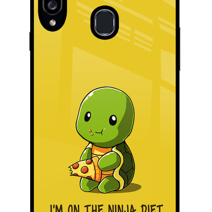 I'm on Ninja Diet Samsung A20s Glass Case Back Cover by Casekaro
