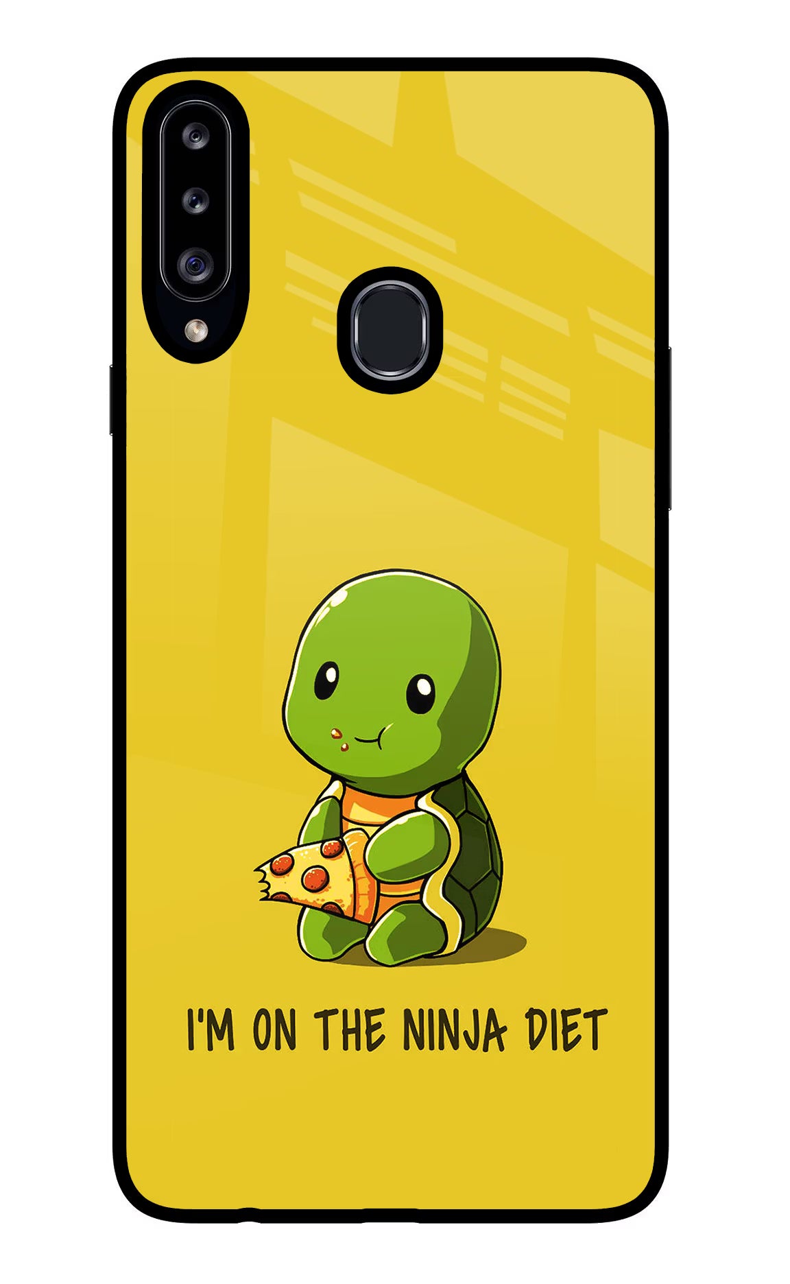I'm on Ninja Diet Samsung A20s Glass Case Back Cover by Casekaro