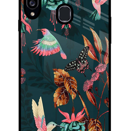 Birds Samsung A20s Glass Case Back Cover by Casekaro