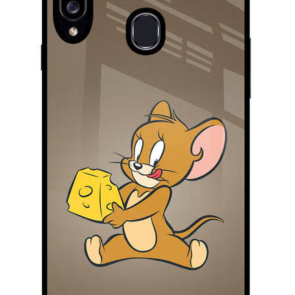 Jerry Samsung A20s Glass Case Back Cover by Casekaro