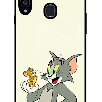 Tom & Jerry Samsung A20s Glass Case Back Cover by Casekaro
