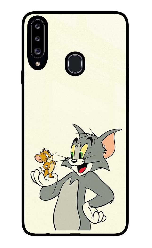Tom & Jerry Samsung A20s Glass Case Back Cover by Casekaro