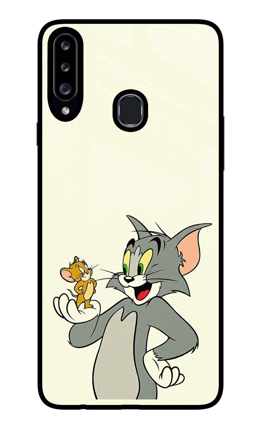 Tom & Jerry Samsung A20s Back Cover, Glass case