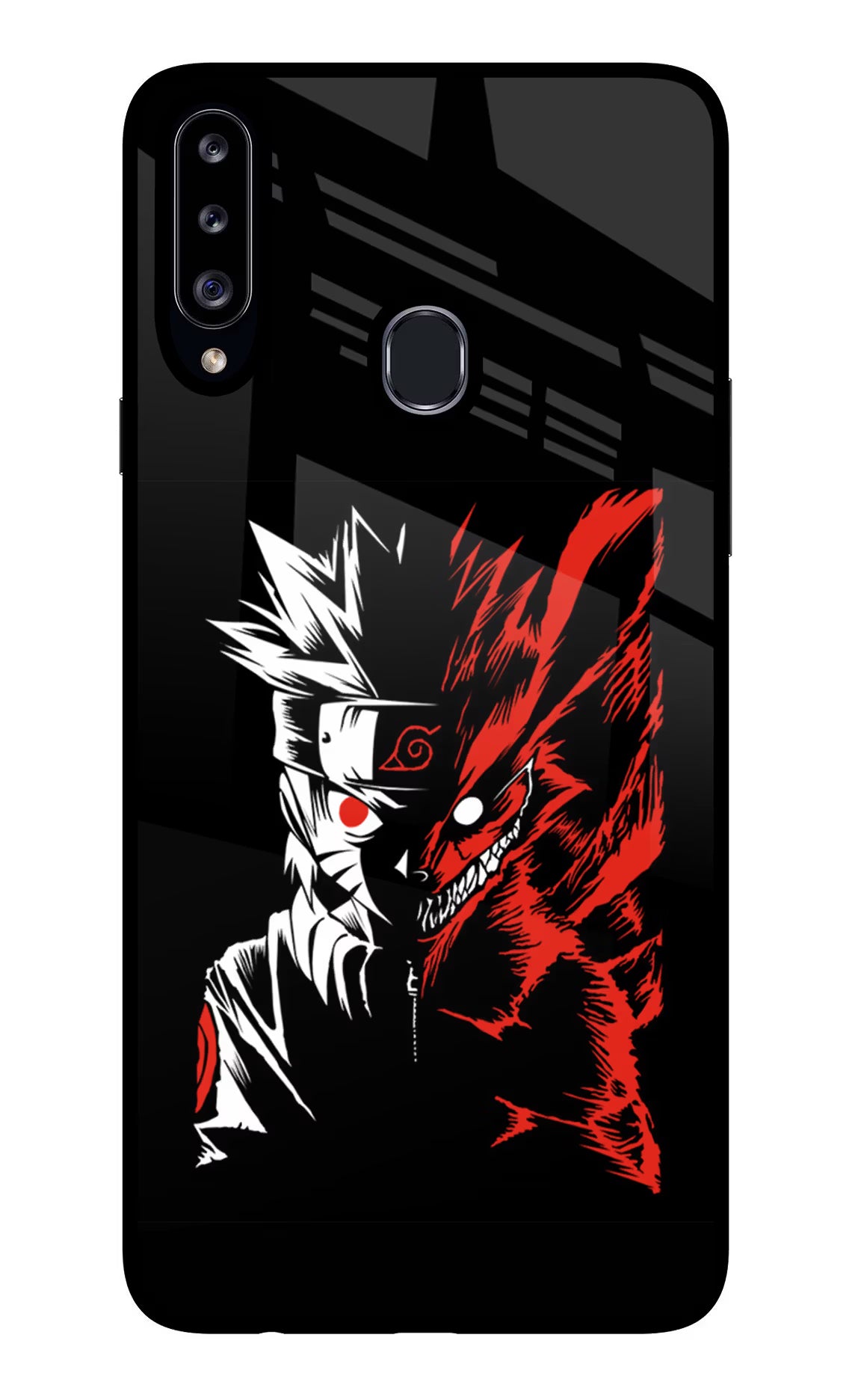 Naruto Two Face Samsung A20s Glass Case