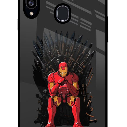 Ironman Throne Samsung A20s Glass Case Back Cover by Casekaro